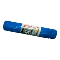 Мешки для мусора 200 л, с завязками, синие, в рулоне 5 шт., ПВД, 45 мкм, 1100х850 мм, Концепция Быта Vitalux, 604934 в Балашихе