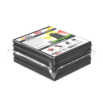 Мешки для мусора 160 л, серые, в пачке 10 шт., ПВД, 40 мкм, 900х1100 мм, i-Bag в Балашихе