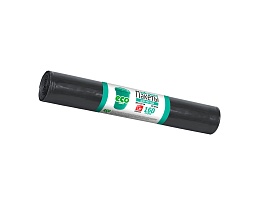 Мешки для мусора 160 л, черные, в рулоне 10 шт., ПВД, 25 мкм, 1100х800 мм, GRIFON, 101-031 в Балашихе