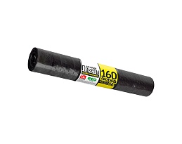 Мешки для мусора 160 л, черные, в рулоне 25 шт., ПВД, 40 мкм, 1100х800 мм, GRIFON, 101-030 в Балашихе