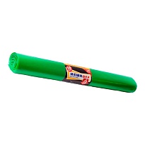 Мешки для мусора 180 л, зеленые, в рулоне 10 шт., ПВД, 50 мкм, 1100х900 мм, МЕШКОFF, 4458 в Балашихе